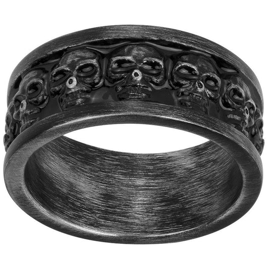 BAGUE ACIER IP VINTAGE - Bijouterie Cordier