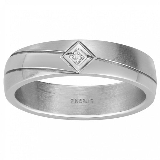 BAG ACIER 1 DIAMANT 0.005CTS - Bijouterie Cordier
