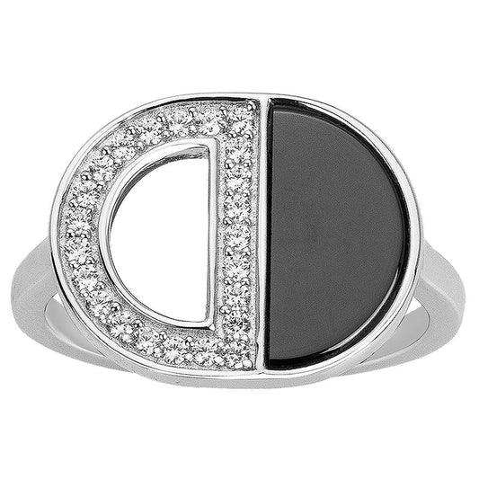 BAG. ARGENT 23 OZ ET CERAM.NOIRE - Bijouterie Cordier