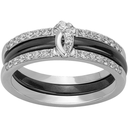 BAG. ARGENT 925 ET 27 OXYDE DE ZIRCONIUM - Bijouterie Cordier