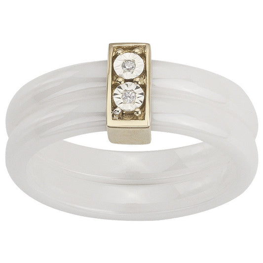 BAG. PL.OR 3M14K CERAM.B ET 2 OZ - Bijouterie Cordier
