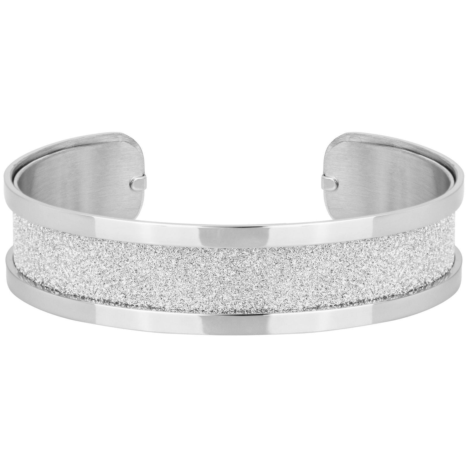 BANGLE ACIER GLITTER BLANC DIAM.60 - Bijouterie Cordier
