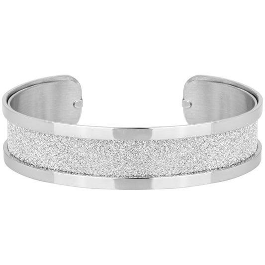 BANGLE ACIER GLITTER BLANC DIAM.60 - Bijouterie Cordier