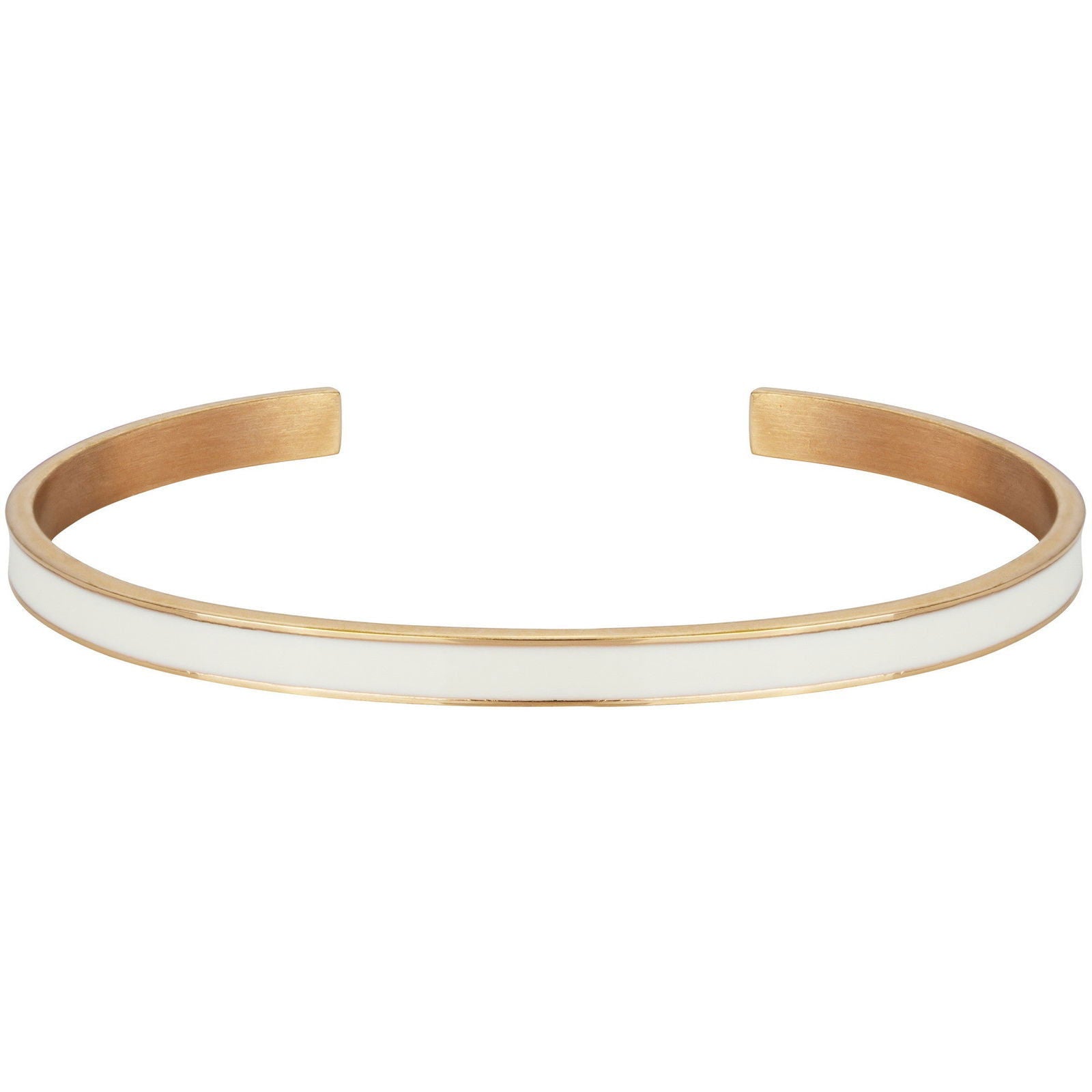 BANGLE IP ROSE LAQUE BLANCHE DIAM.60 - Bijouterie Cordier