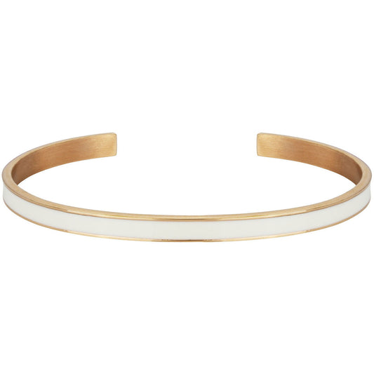 BANGLE IP ROSE LAQUE BLANCHE DIAM.60 - Bijouterie Cordier