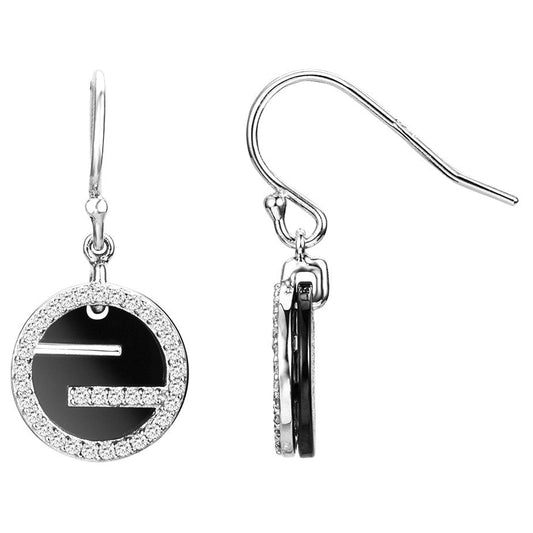 BOUCLES D OREILLES ARGENT 68 OXYDES DE ZIRCONIUM - Bijouterie Cordier