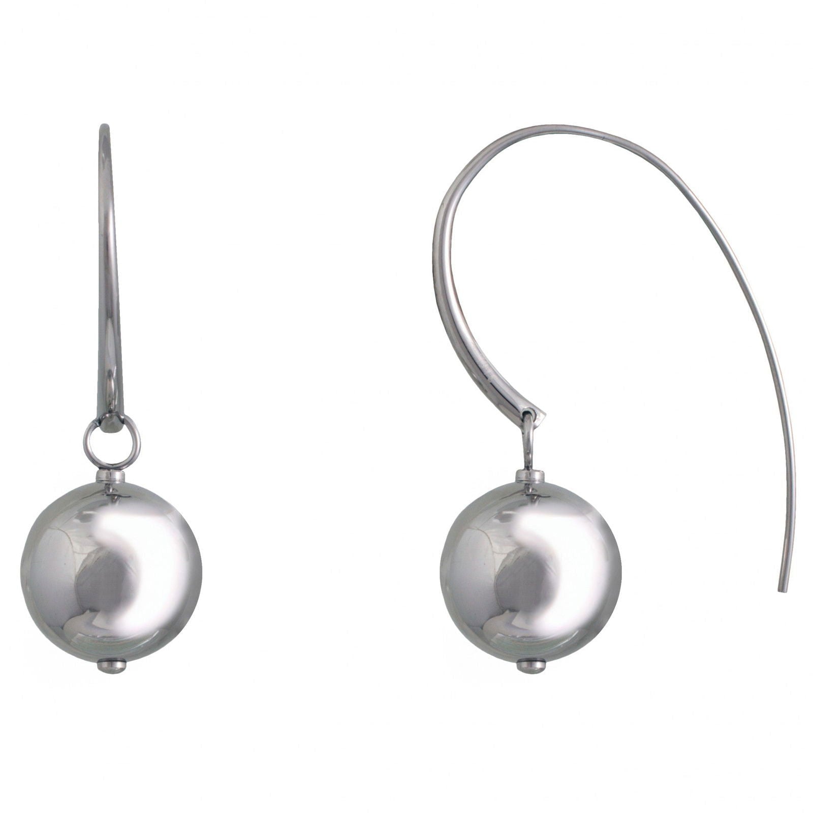 B.O ACIER CROCHET BOULE 15MM - Bijouterie Cordier