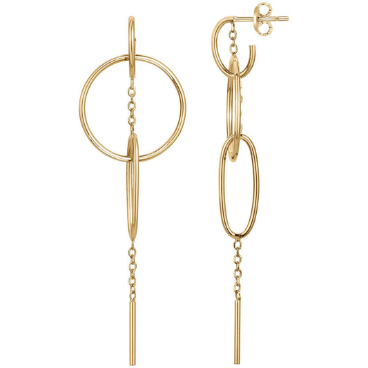 BO ACIER IPG PEND.MULTI CERCLES- - Bijouterie Cordier