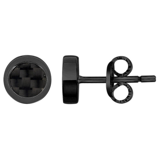B.O. ACIER PVD NOIR ET CARBONE NOIR - Bijouterie Cordier