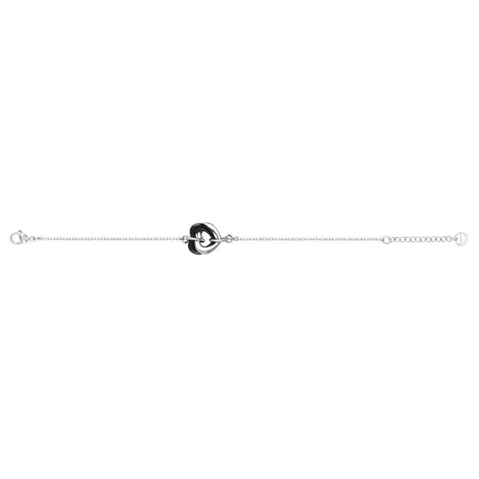 BRAC.2 COEURS ENTRELACES CERA.NOIRE/AC. 17+3CM