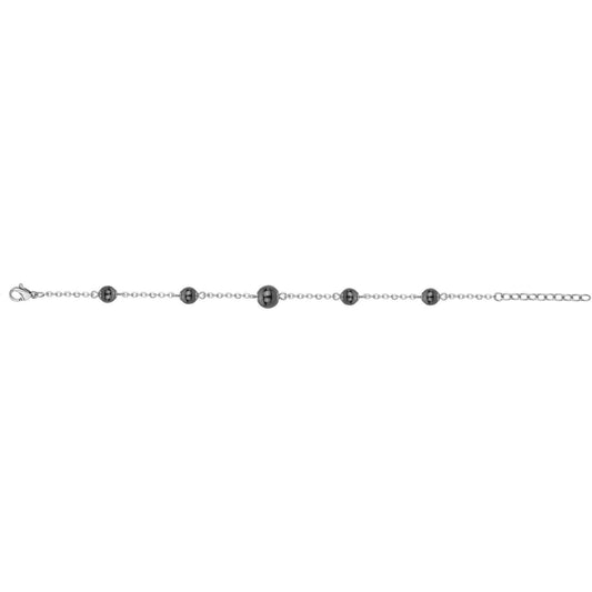 BRAC.ACIER CERAM. NOIRE-17+3CM