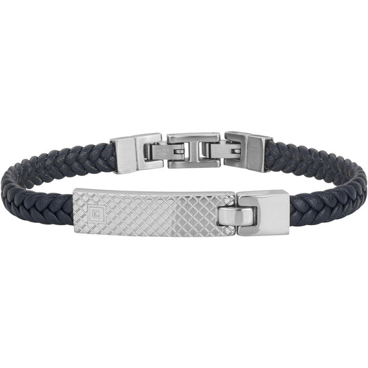 BRAC.ACIER CUIR ET 1 DTS 0,005CTS-19.5+1.3CM