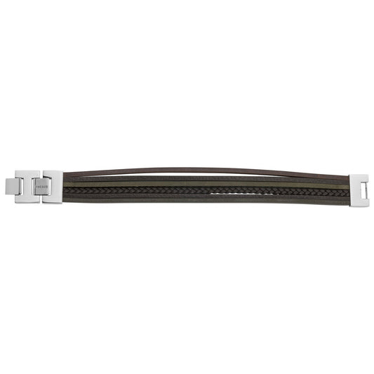 BRAC.ACIER CUIR MULTI-COULEUR-20+1.5CM