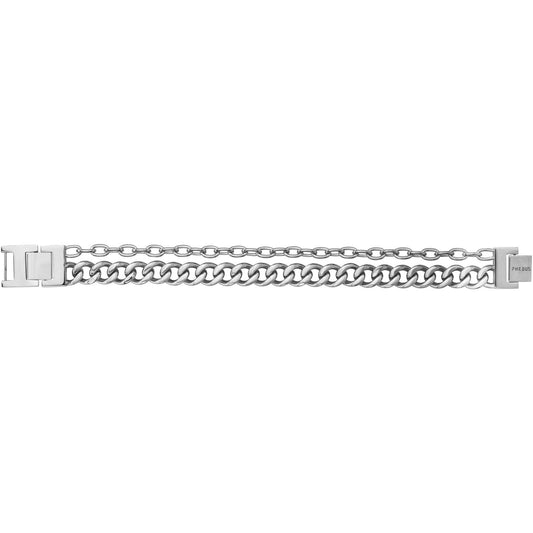 BRAC.ACIER DOUBLE CHAINE-18,5+1,5CM