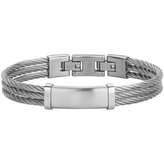BRAC.ACIER ET CABLE-19,5+1,5CM