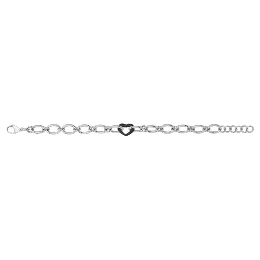 BRAC.ACIER ET CERAM.NOIRE-18+3CM
