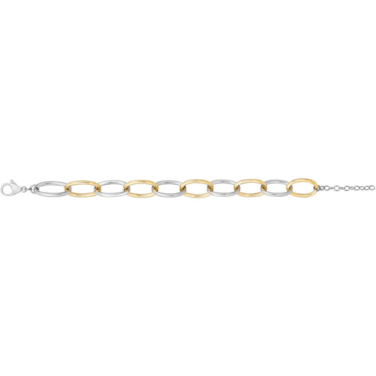 BRAC.ACIER ET PVD JAUNE-16+3CM