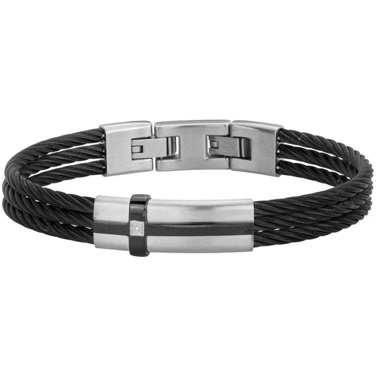 BRAC.ACIER IPN DIAMANT 0,005CTS ET CABLE-19,5+1,5CM