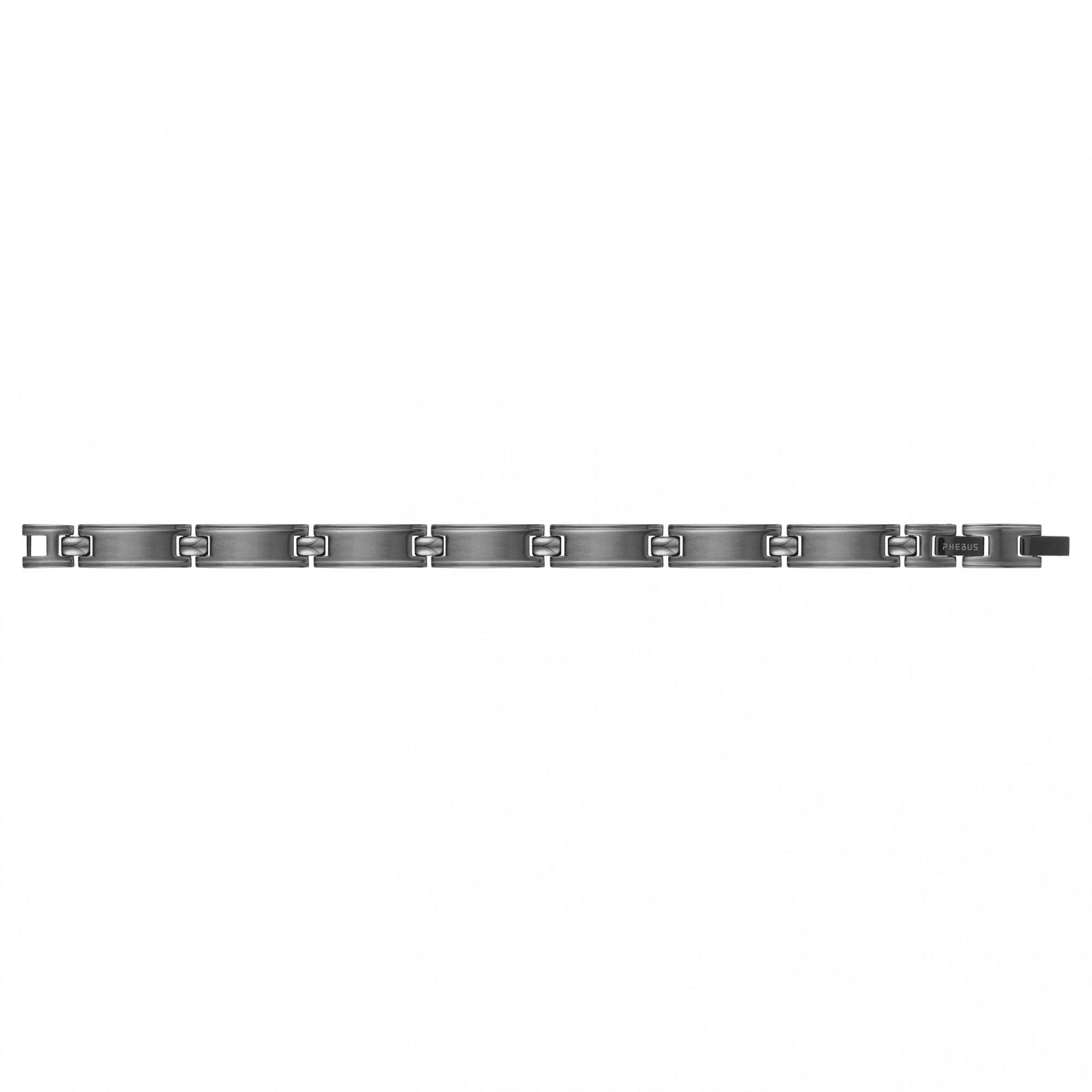 BRAC.ACIER TOUT IPQ MAT ET BRILLANT DOUBLE FERMOIR 19.5+1.5CM