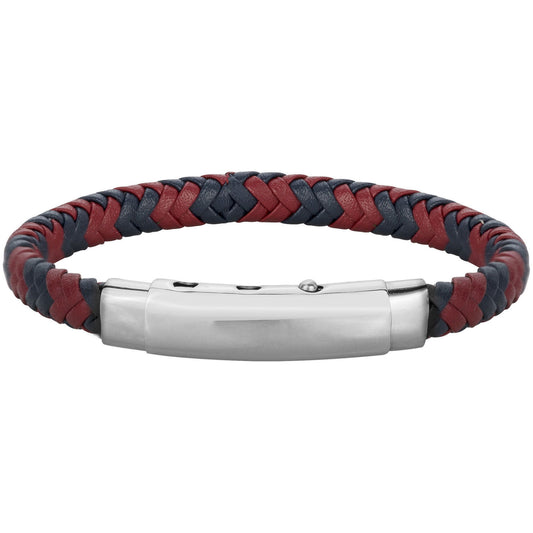 BRAC.MICROFIBRE TRESSE BLEU ROUGE- REGL.19,6-20,2-20,8cm