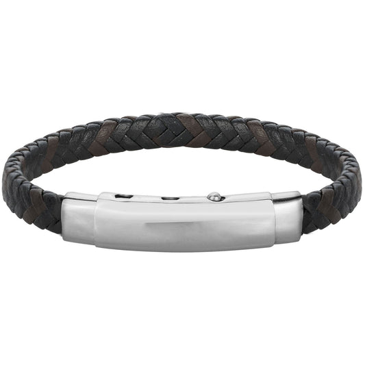 BRAC.MICROFIBRE TRESSE NOIRE MARRON-REGL.19,6-20,2-20,8cm