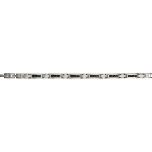 BRAC. ACIER CARB.VERT 19.5+1.5CM