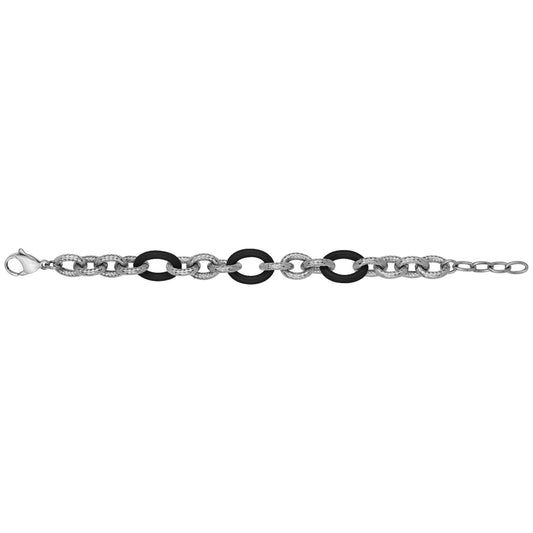 BRAC. ACIER CERAMIQUE NOIRE 18+3CM