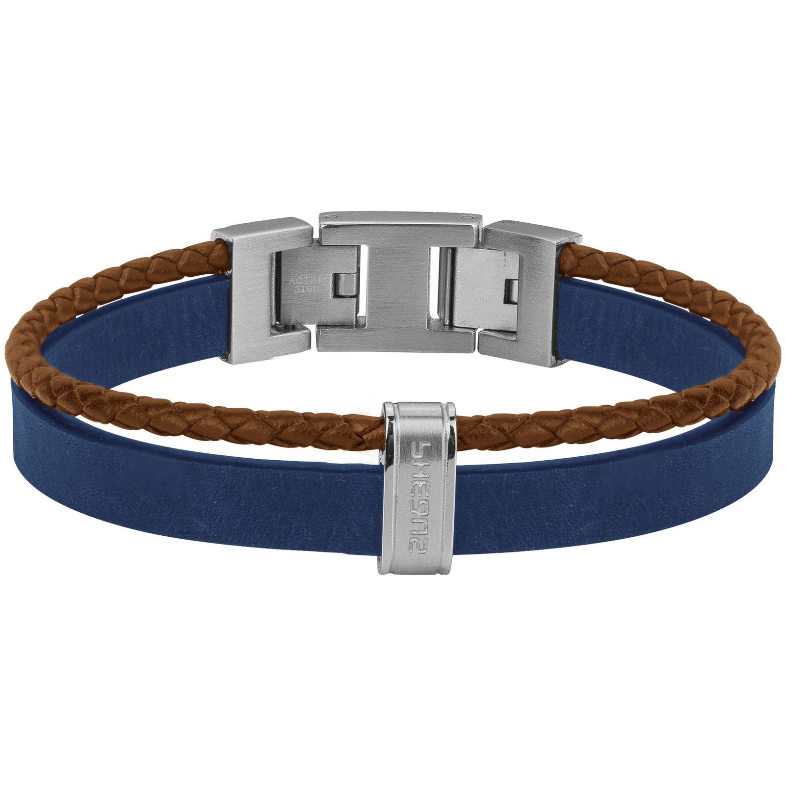 BRAC. ACIER CUIR MULTICOLOR-19+1,5CM