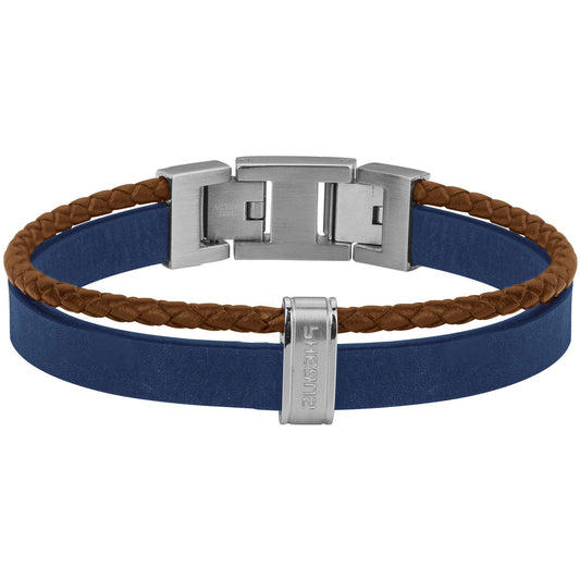BRAC. ACIER CUIR MULTICOLOR-19+1,5CM