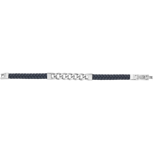 BRAC. ACIER CUIR SYNTH. BLEU 19+1.5CM