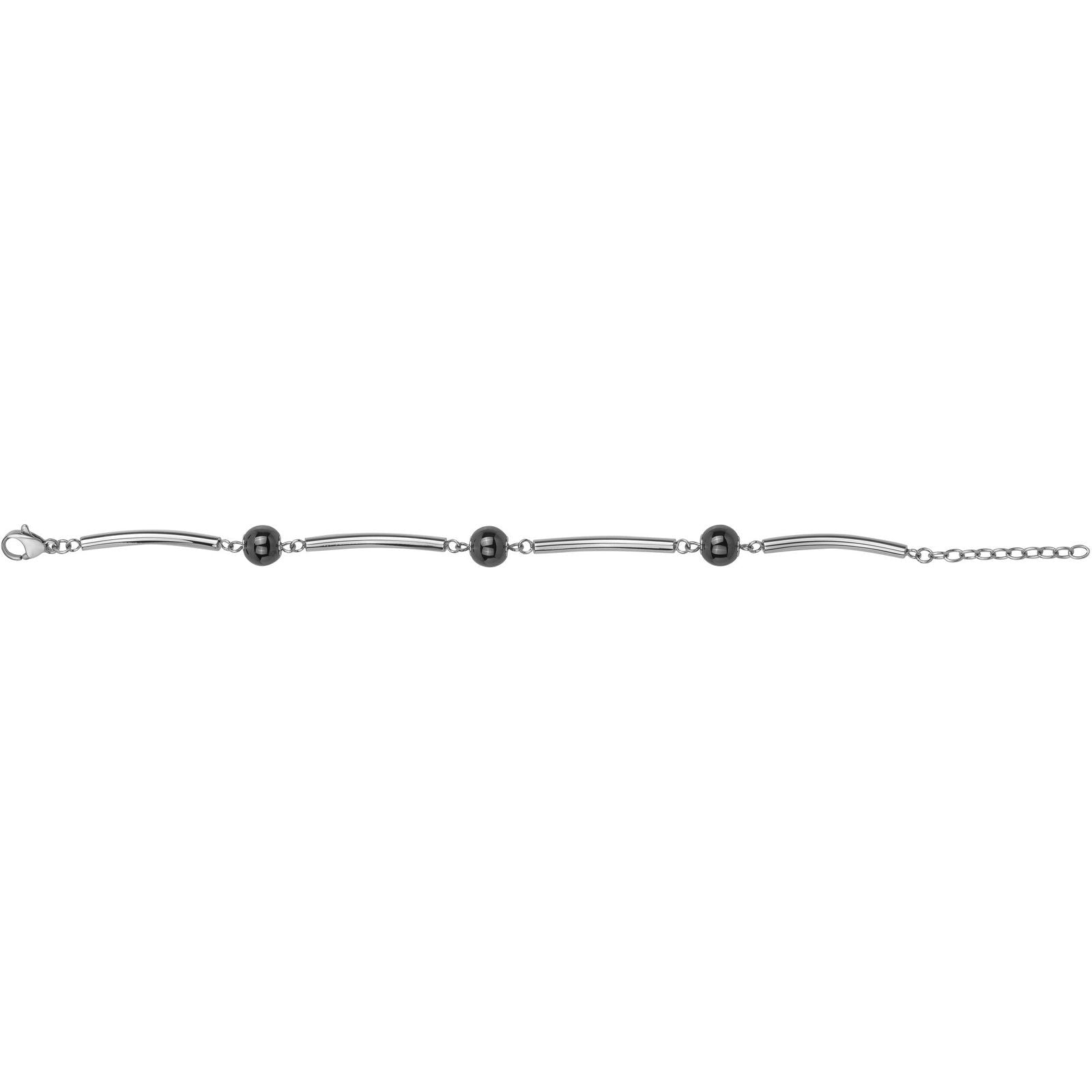 BRAC. ACIER ET CERAM.NOIR-17+3CM