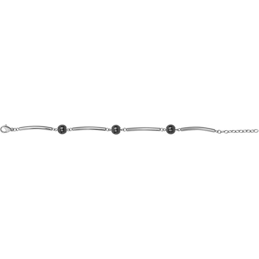 BRAC. ACIER ET CERAM.NOIR-17+3CM