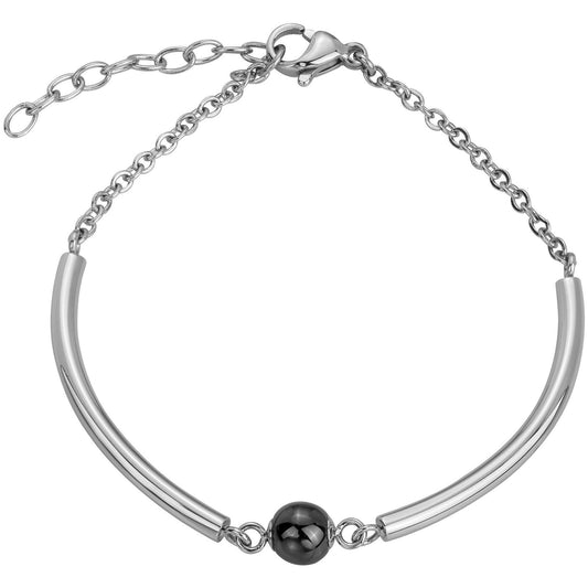 BRAC. ACIER ET CERAM.NOIRE-16+3CM