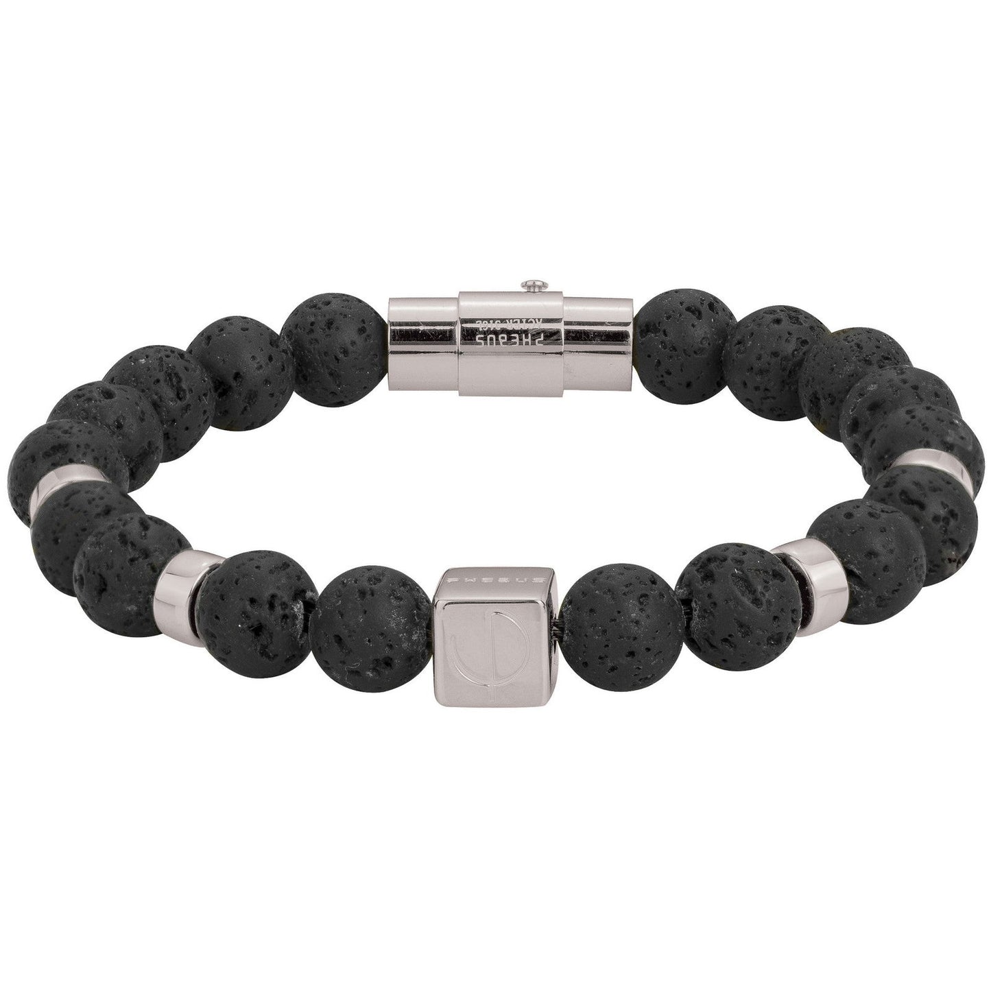 BRAC. ACIER ET LAVE NOIR SYNTH.-20,5CM