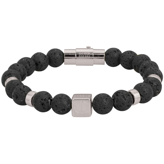 BRAC. ACIER ET LAVE NOIR SYNTH.-20,5CM