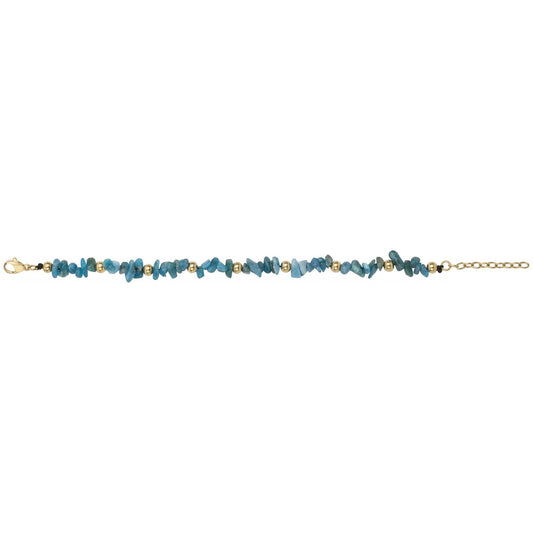 BRAC. ACIER IPG APATITE NATURELLE-16,5+3CM