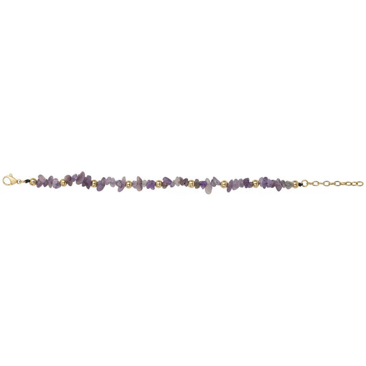 BRAC. ACIER IPG CRISTAL VIOLET NATUREL-16,5+3CM