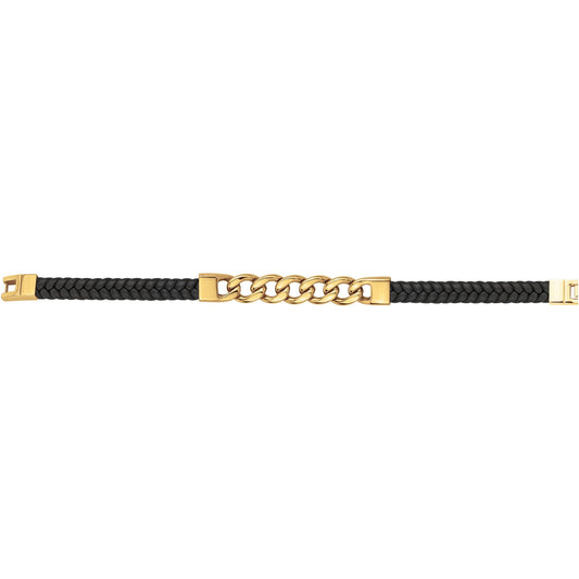 BRAC. ACIER IPG CUIR SYNTH. NOIR 19+1.5CM