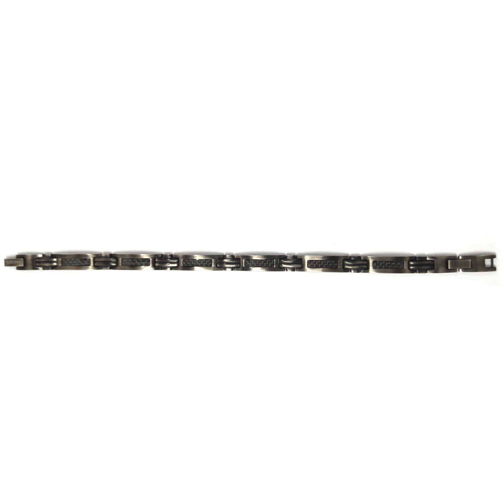 BRAC. ACIER IP VINTAGE ET CARBONE NOIR-19+1,5CM
