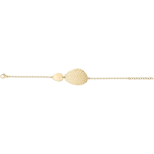 BRAC. ACIER PVD JAUNE 16+3CM