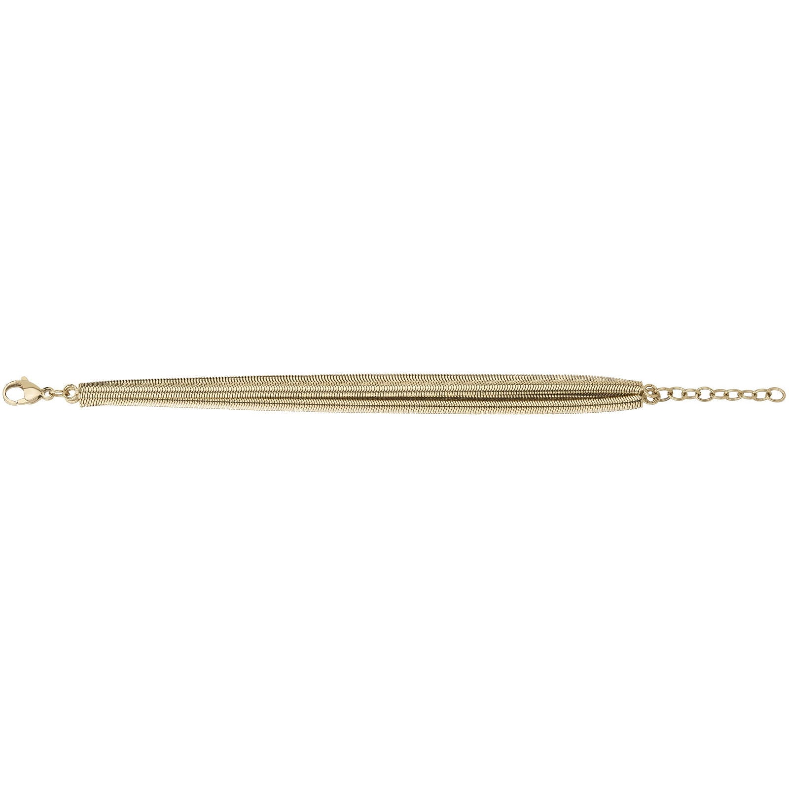 BRAC. ACIER PVD JAUNE 16+3CM