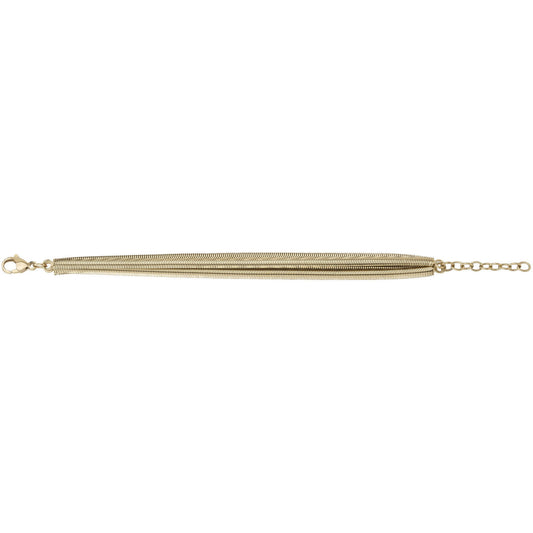 BRAC. ACIER PVD JAUNE 16+3CM