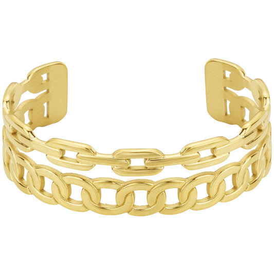 BRAC. ACIER PVD JAUNE 50*60*30