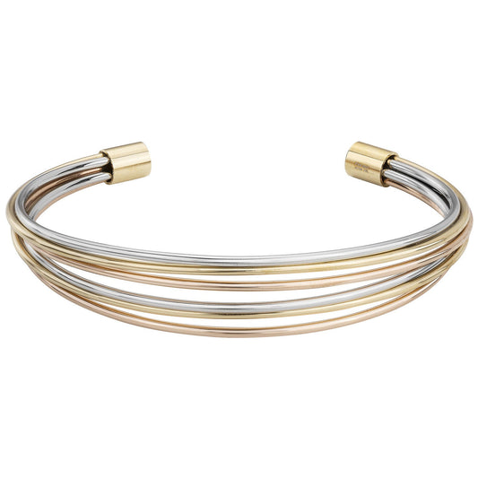 BRAC. ACIER PVD JAUNE ET ROSE 50*60*30