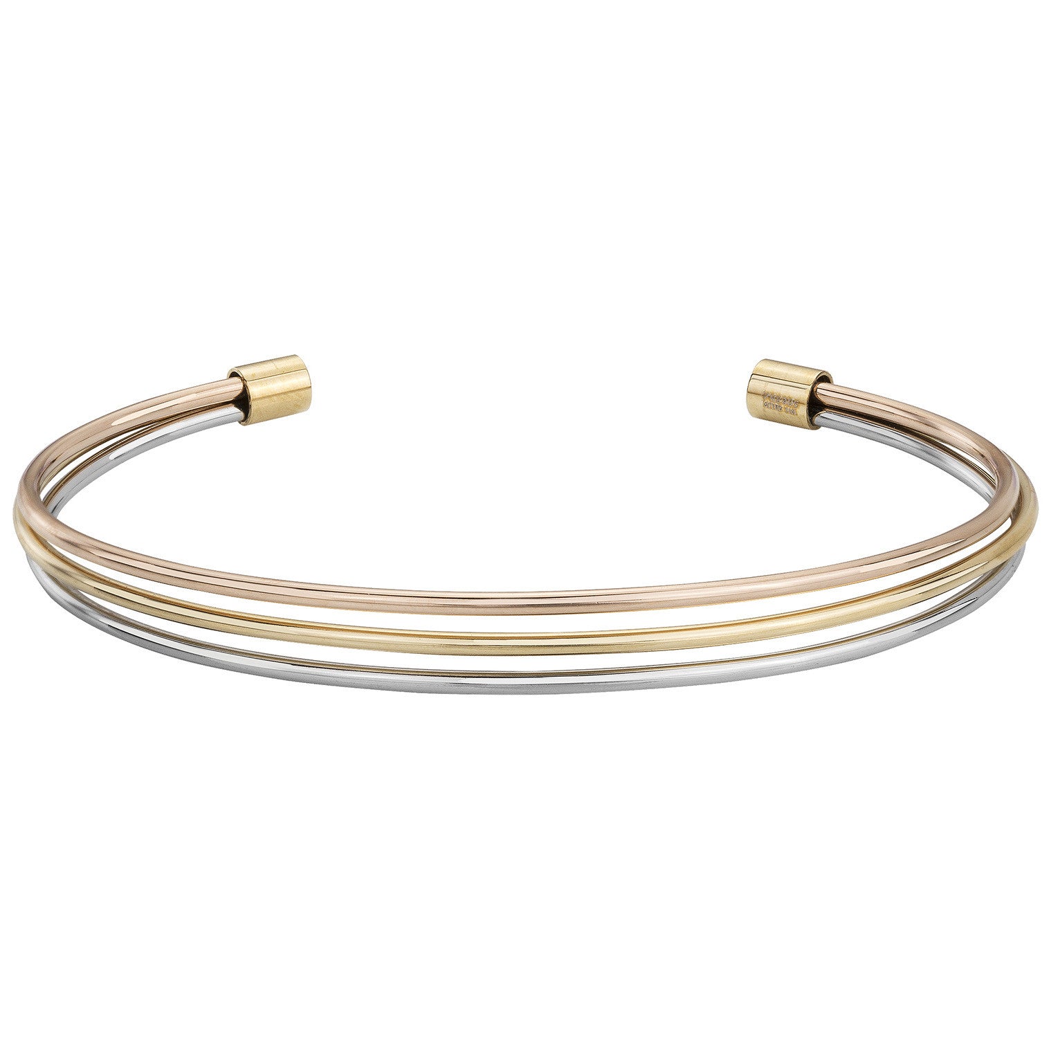 BRAC. ACIER PVD JAUNE ET ROSE 50*60*30