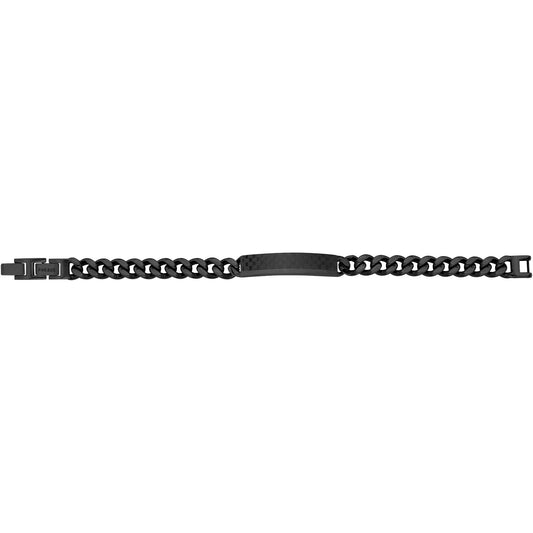 BRAC. ACIER PVD NOIR -19,5+1,5CM