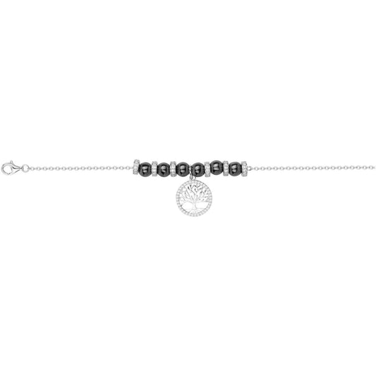 BRAC. ARG. 925, 120 OZ ET CERAM. NOIR 16+3CM