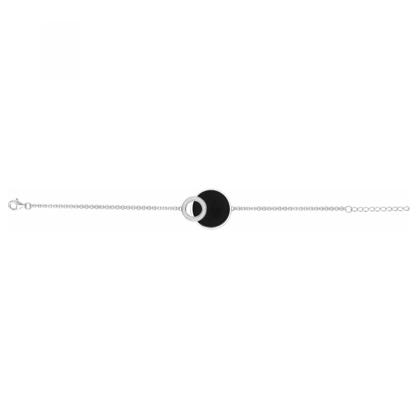 BRAC. ARGENT CERAM. NOIRE ET OZ-16+3CM