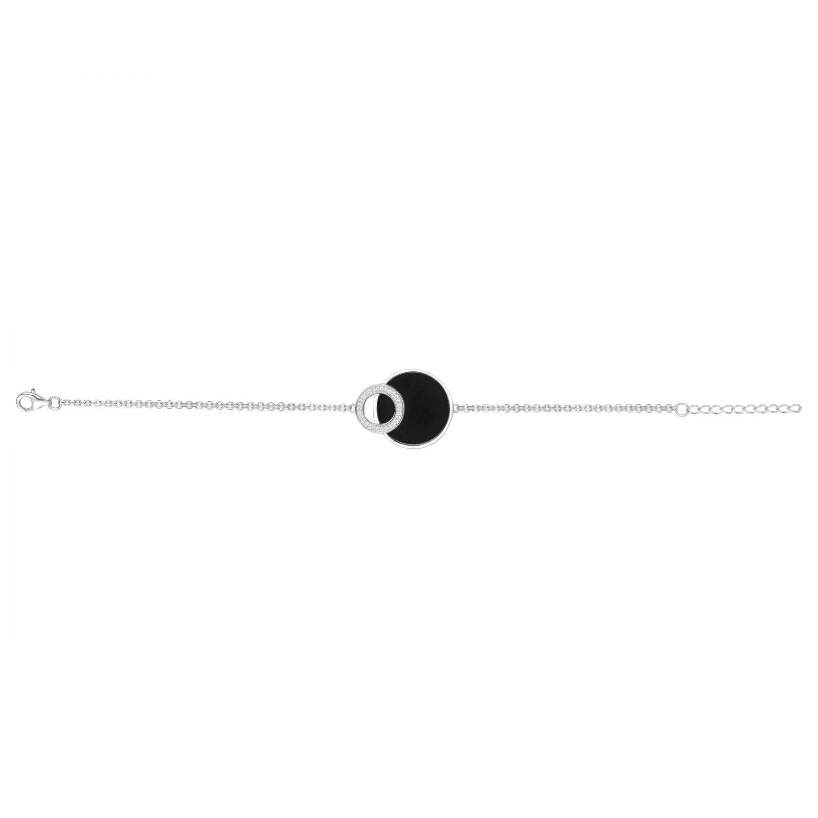 BRAC. ARGENT CERAM. NOIRE ET OZ-16+3CM