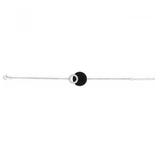 BRAC. ARGENT CERAM. NOIRE ET OZ-16+3CM
